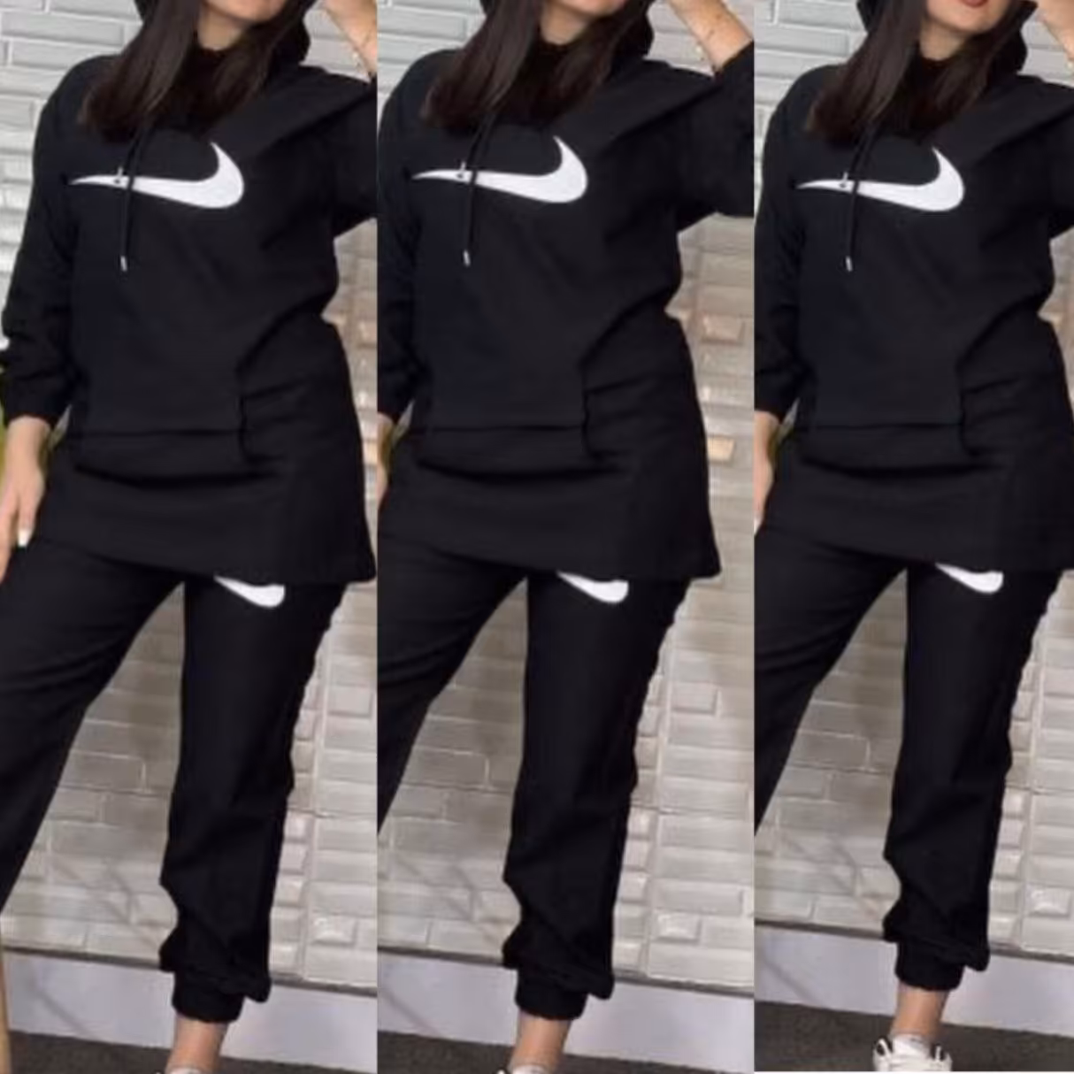 ست هودی و شلوار داخل کرک به همراه کراپ(ارسال رایگان )