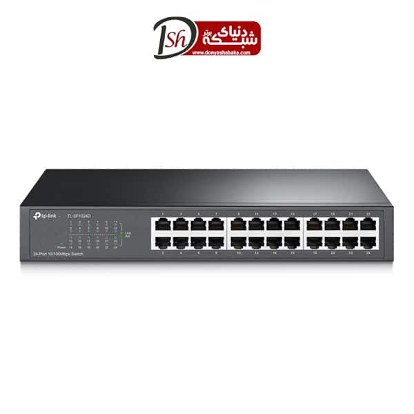 سوییچ 24 پورت مگابیتی و رکمونت تی پی-لینک مدل TL-SF1024D - دنیای شبکه برتر