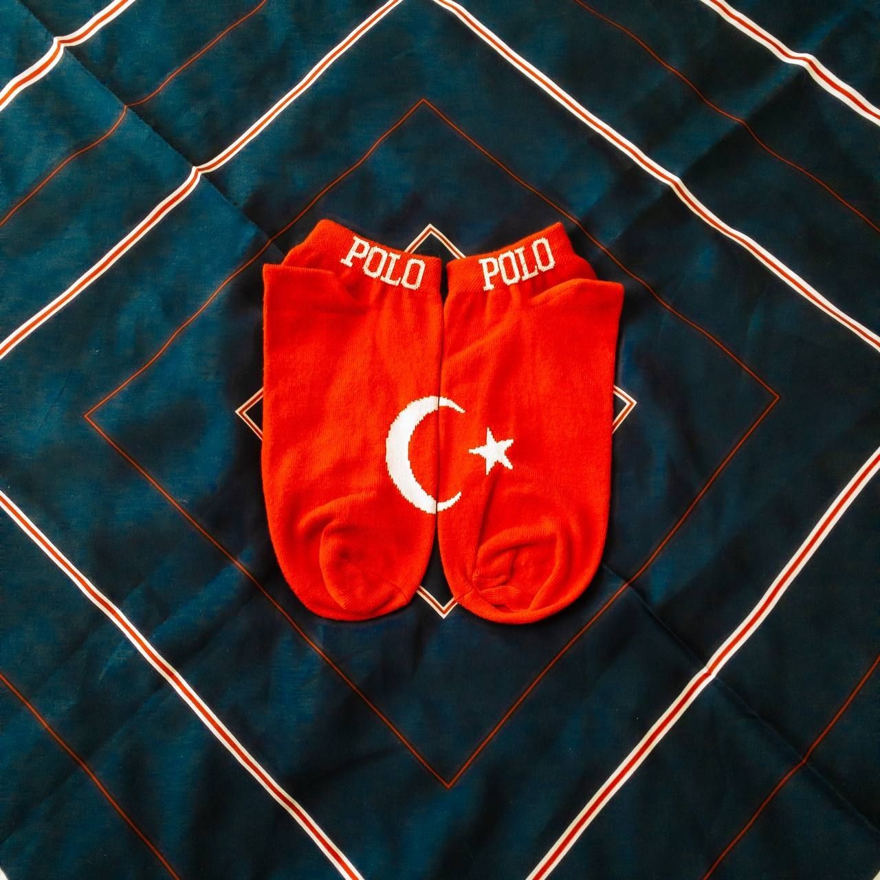 جوراب مچی طرح پرچم 