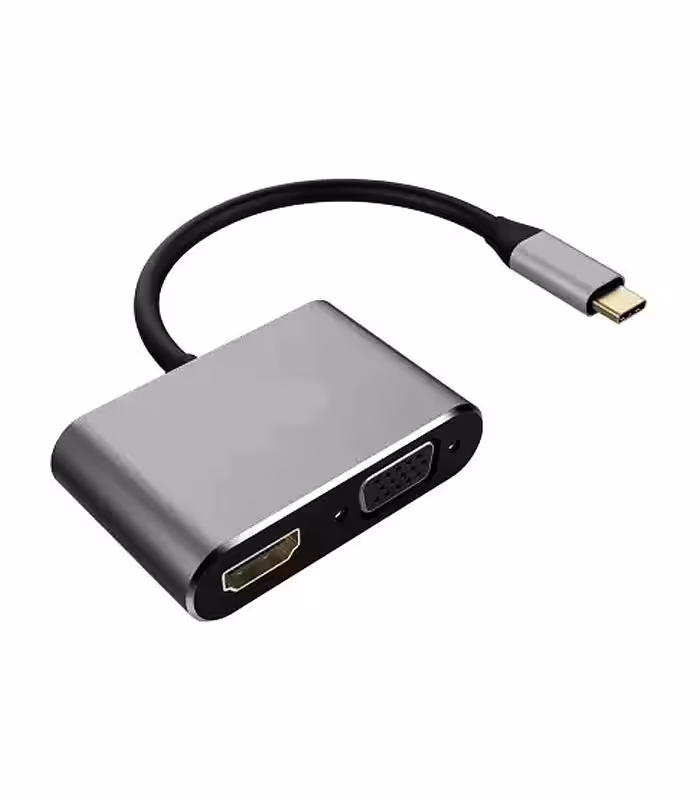 مبدل Type C به HDMI و VGA فرانت مدل FN-UC2VH202