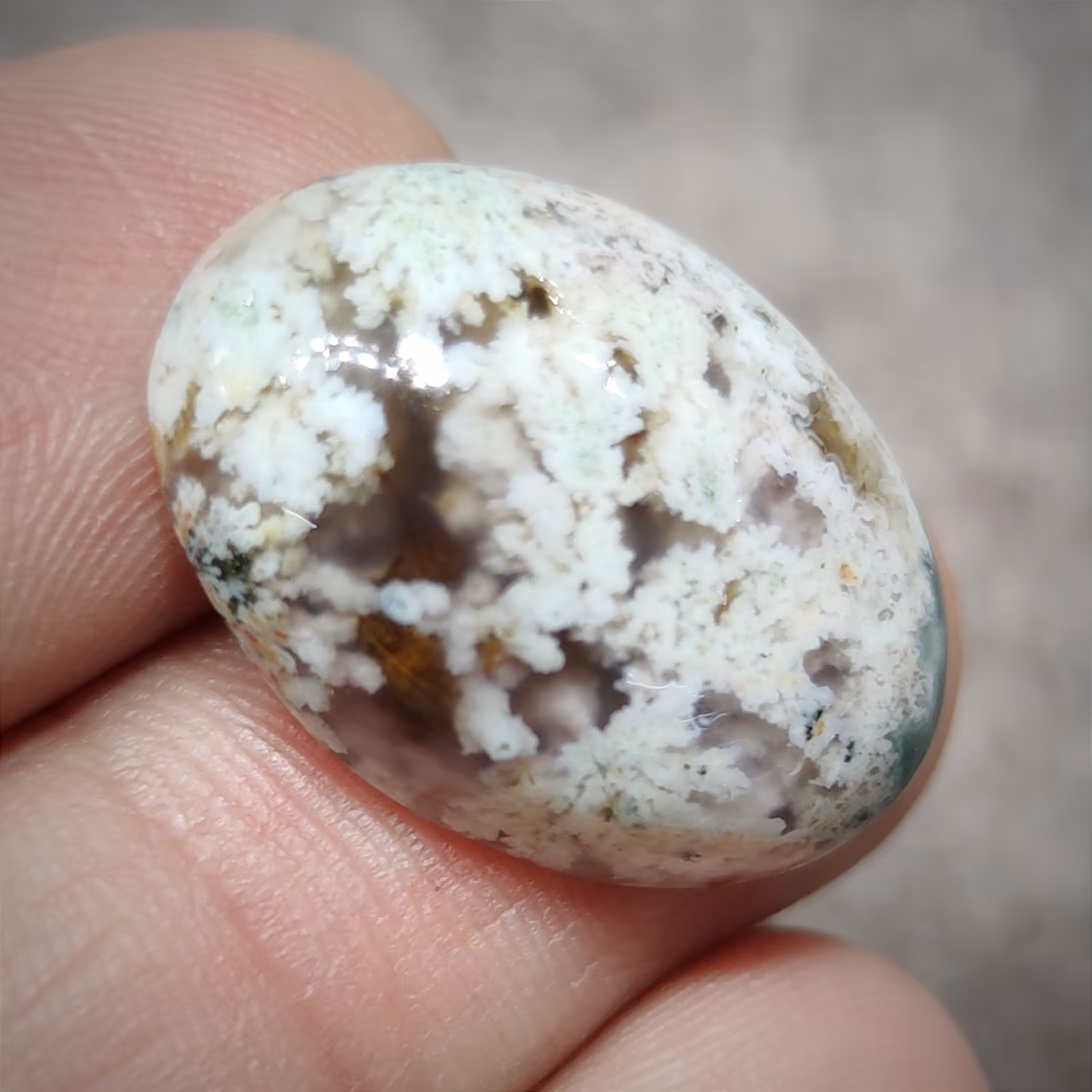 نگین عقیق شجر اصلی و معدنی مناسب برای انگشتر و گردنبند 