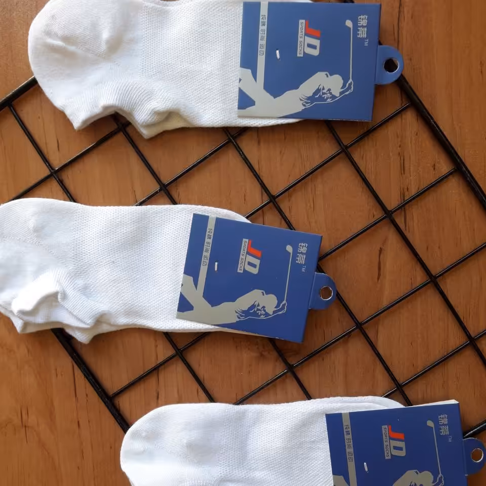 جوراب مچی رویه مشبک سفید 