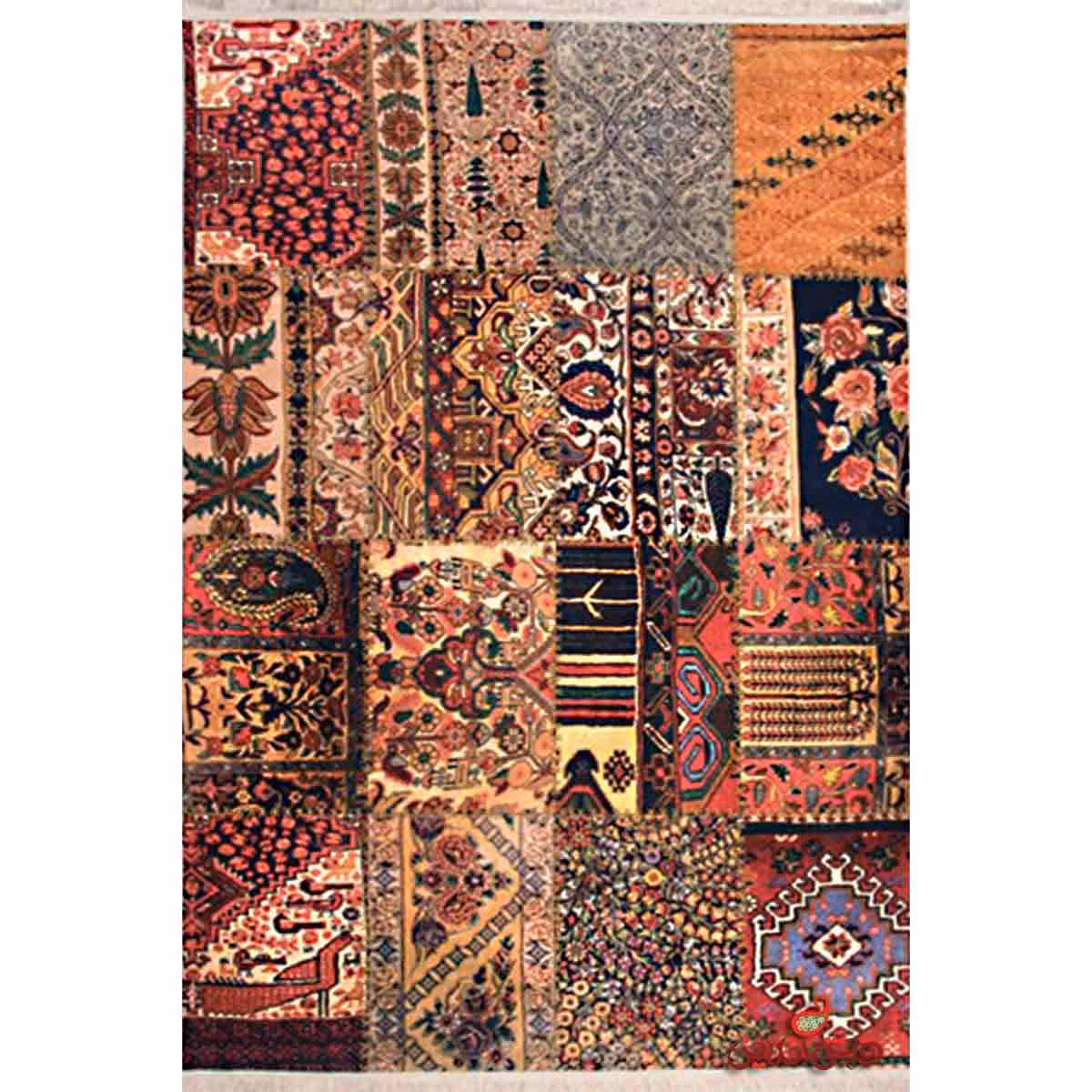 فرش ماشینی کلاریس کلکسیون چهل تیکه کد 100513