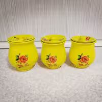 پاسماوری سفالی طرحدار3 عددی