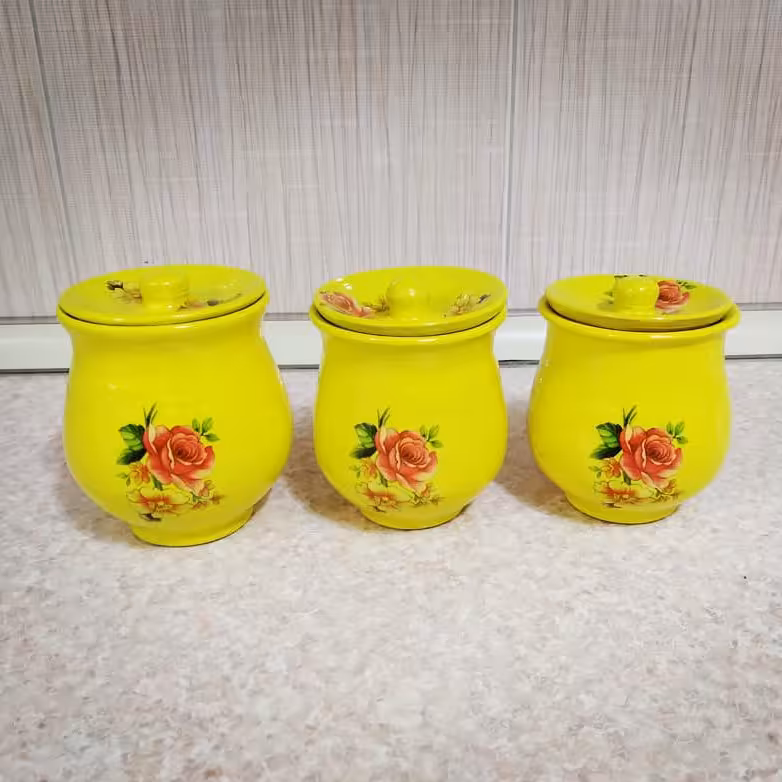 پاسماوری سفالی طرحدار3 عددی