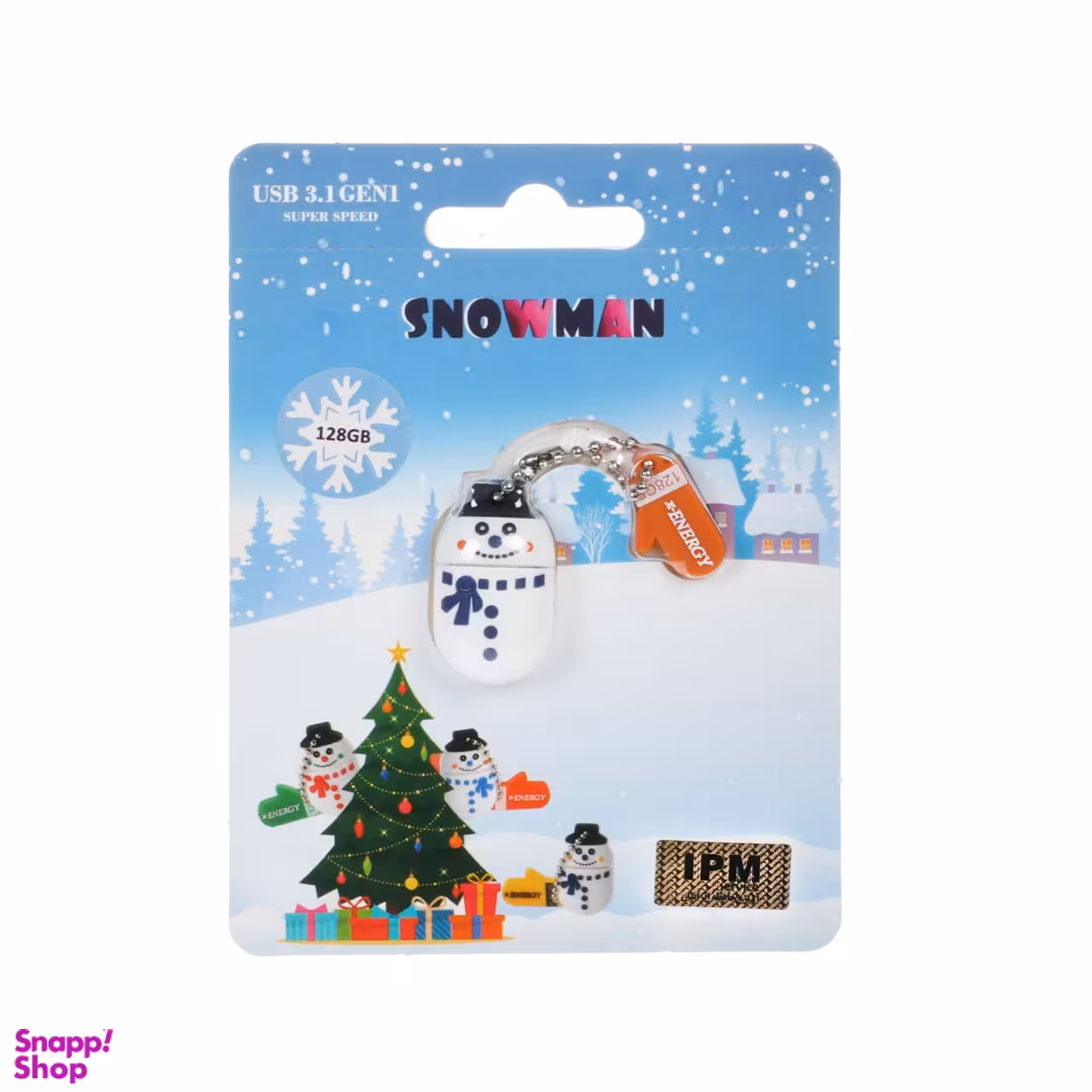 فلش مموری ایکس-انرژی مدل Snowman ظرفیت 128 گیگابابت