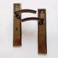 دستگیره در چوبی کلیدی زیتونی الماس مجموعه دوعددی (دستگیره پلاک اتاق خواب)