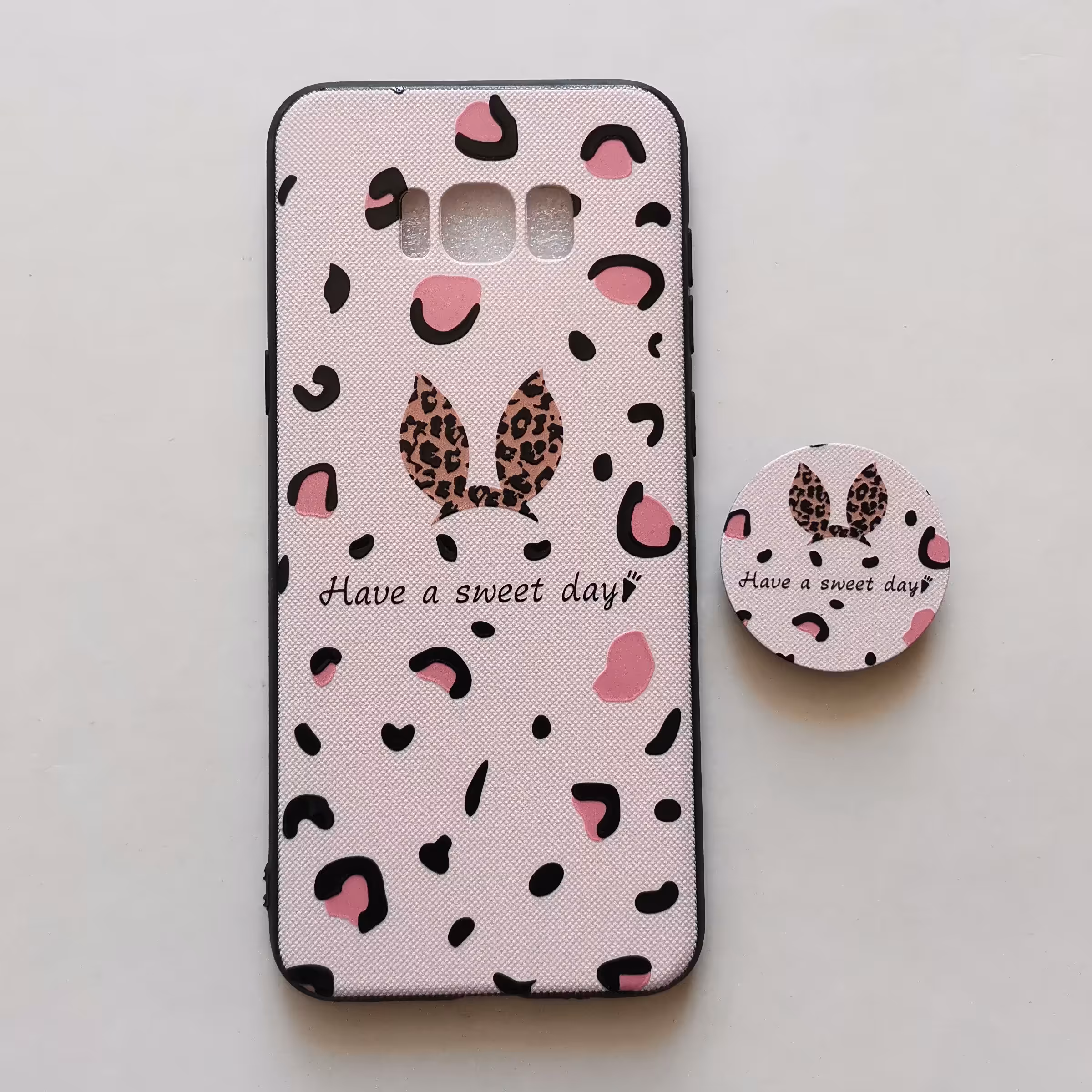 قاب طرحدار  sweet day پاپ سوکت دار گوشی سامسونگ S8 plus 