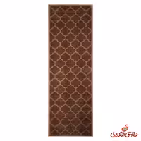 کناره فرش ماشینی ساوین کد 2008 طرح مراکشی شکلاتی