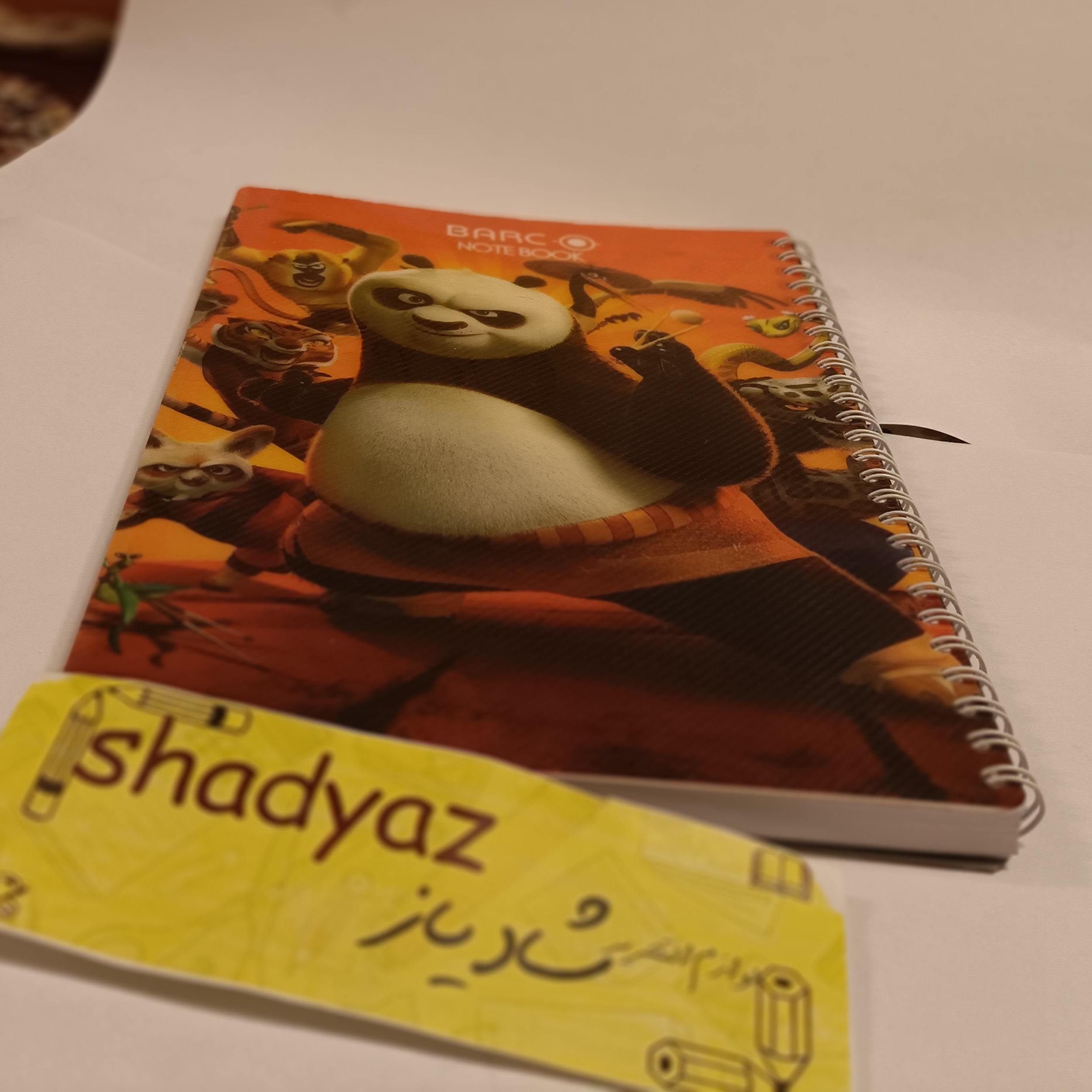 دفتر 60 برگ سیمی خط دار جلد طلقی کد 64