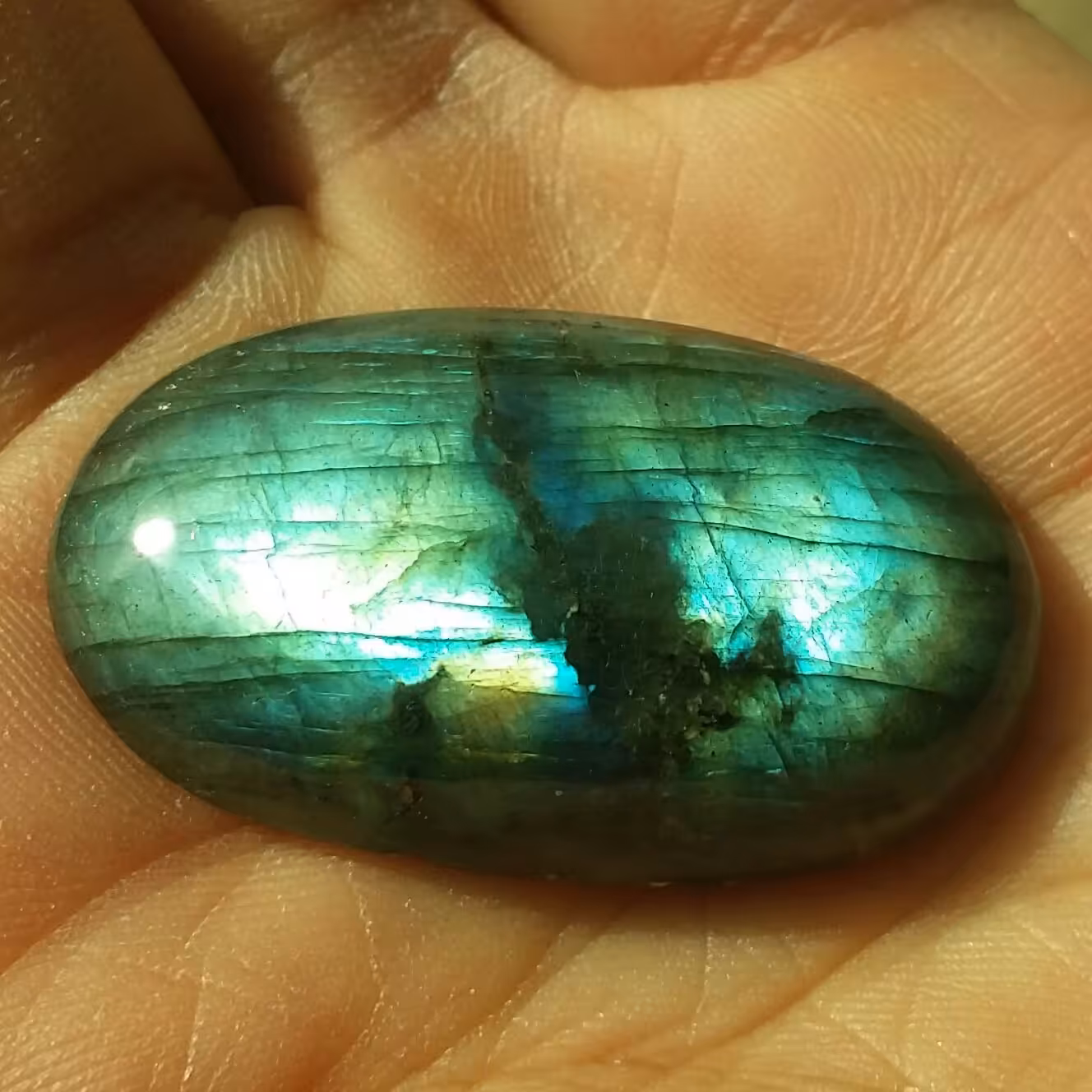 نگین غولپیکر لابرادوریت وارداتی خاااص 100 درصد طبیعی شاهکار خلقت دیدنییی