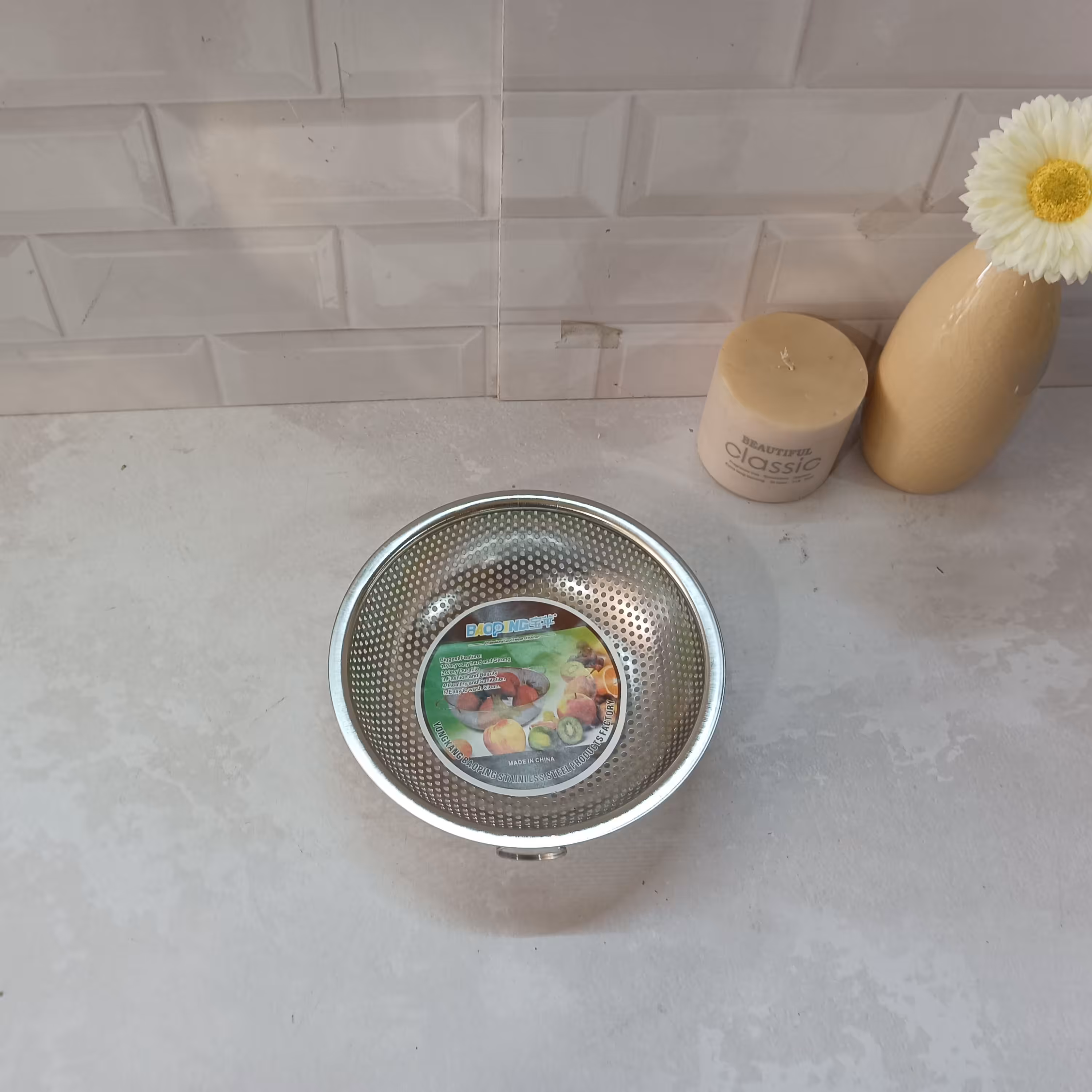 تفاله گیر پانچ استیل پایه دار صافی دسته دار استیل با کیفیت و مقاوم