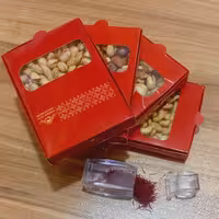 پک اقتصادی آجیل همراه با زعفران هدیه