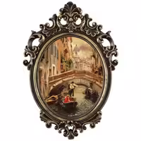 تابلو آینه ای پلی رزین QUIET CANAL IN VENICE کد PH-70016