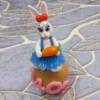 تخم مرغ  خرگوشی فانتزی  سال 1402 عیدونه های جدید طراحی دست ساز خمیری