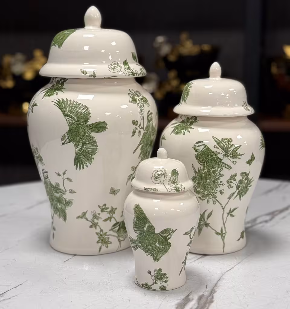 بانکه مدل جینجر جار طرح چکاوک کد 123 مجموعه سه عددی