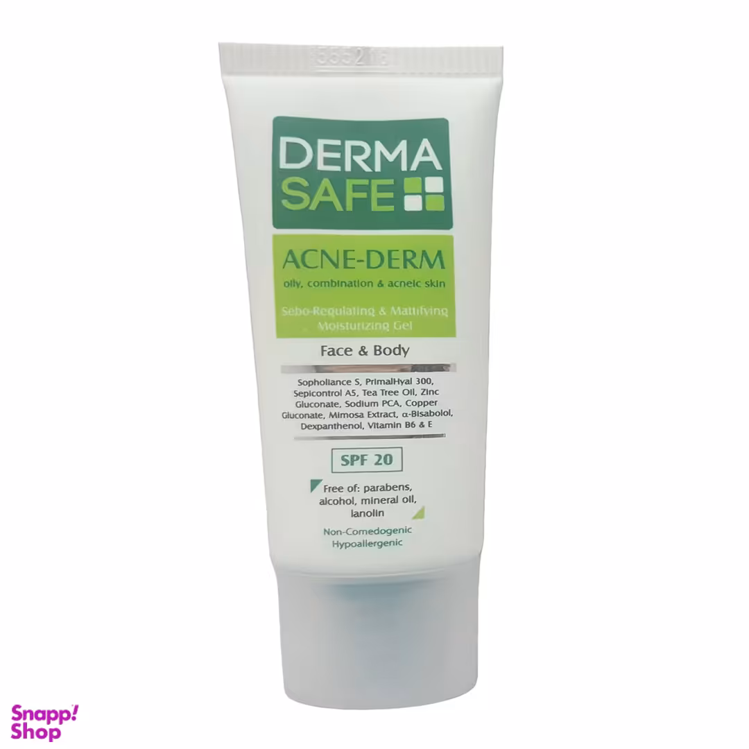 ژل مرطوب کننده درماسیف مدل Acne Derm حجم 40 میلی‌ لیتر