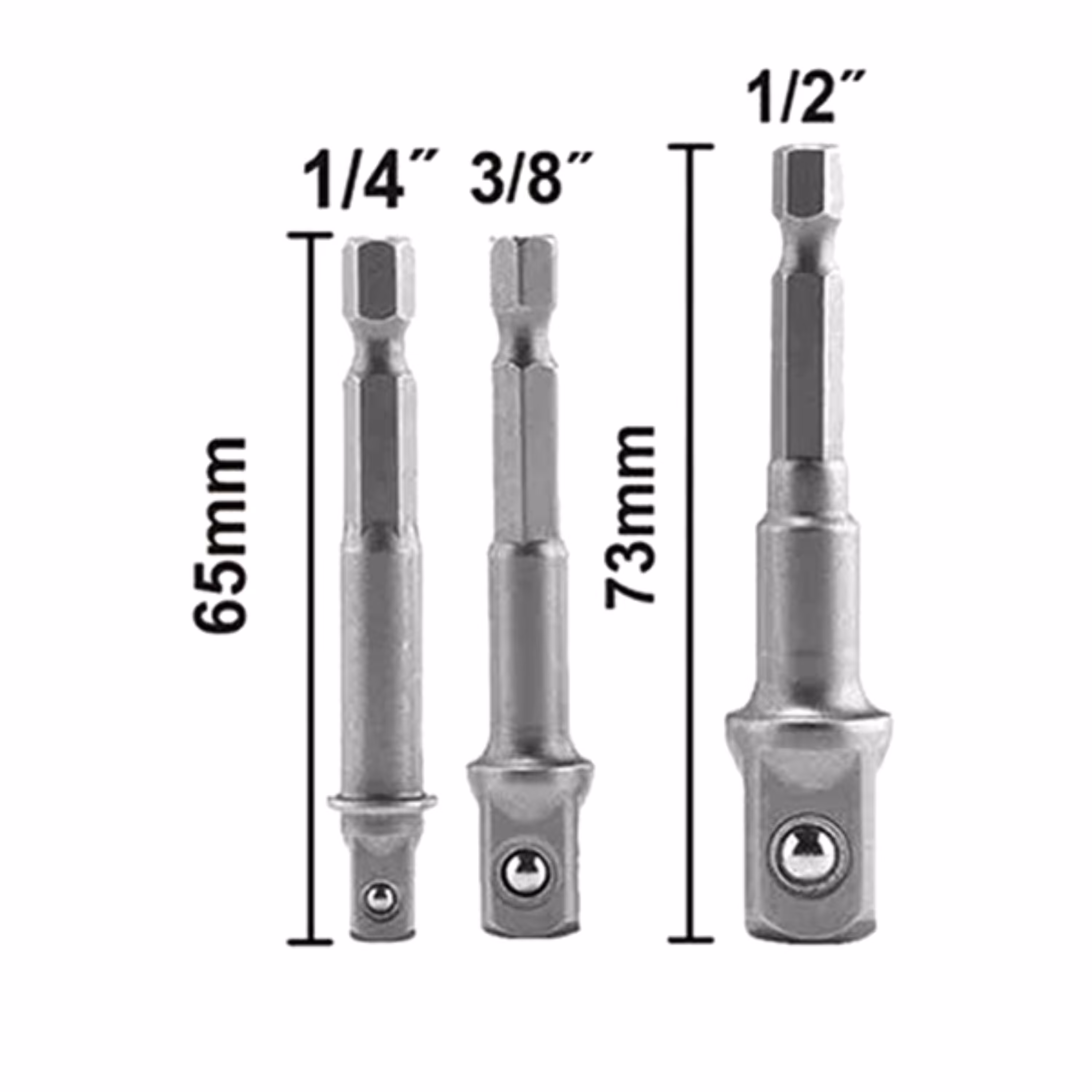 ست سه عددی تبدیل بیت بکس 1.4 اینچ به درایو 1.2و3.8و1.4اینکو مدل AMN365A01