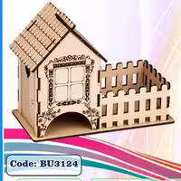 پازل چوبی کلبه نرده دار - کد 3124 - مناسب برای نوجوان