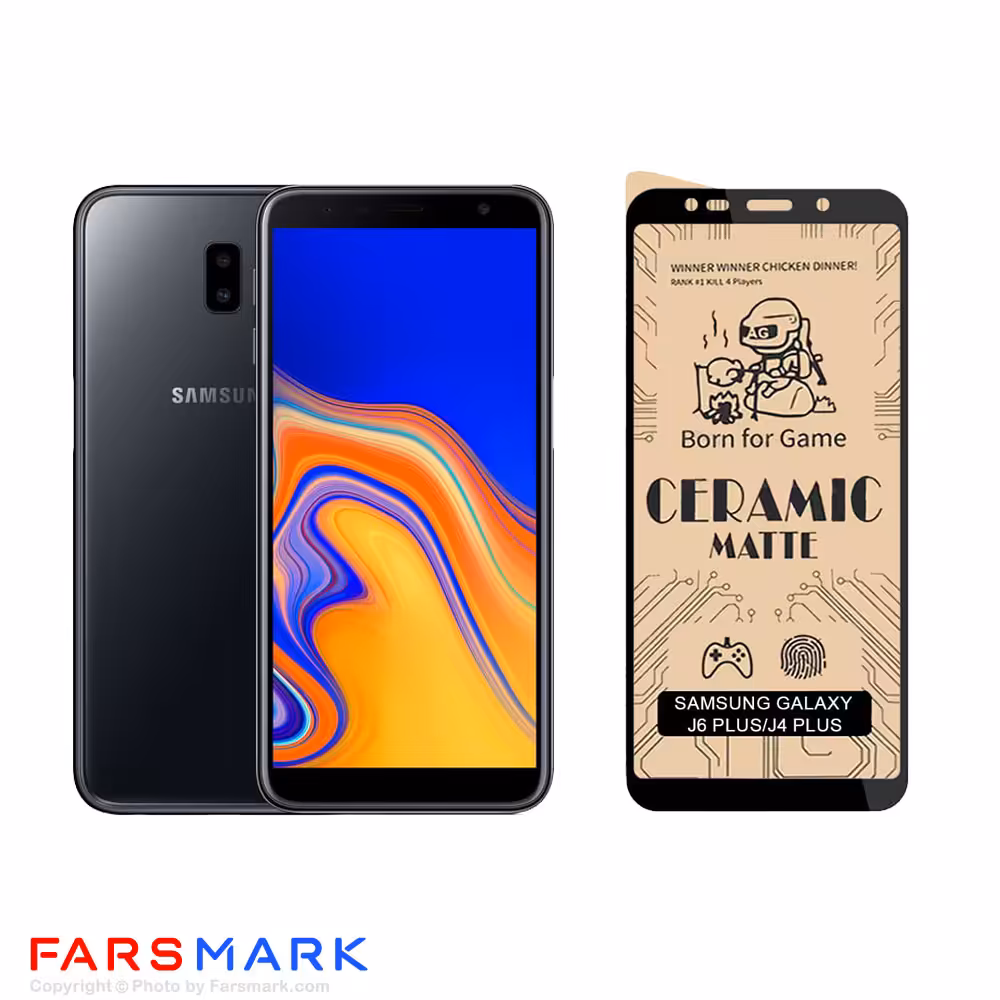 گلس سرامیکی مات گوشی سامسونگ Samsung Galaxy J6 Plus