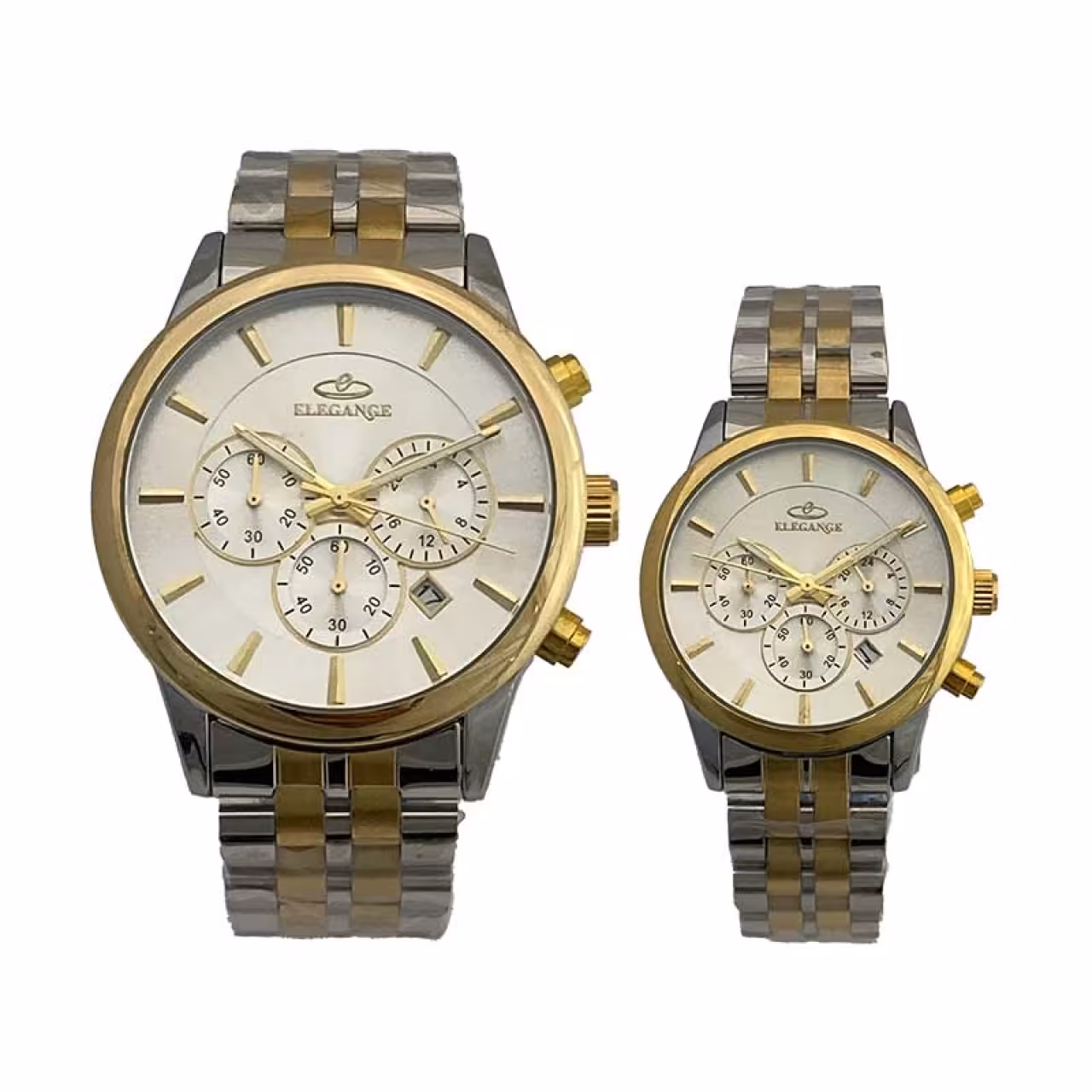 ست ساعت مچی زنانه و مردانه الگانس مدل WS-EDH36906 سه موتوره