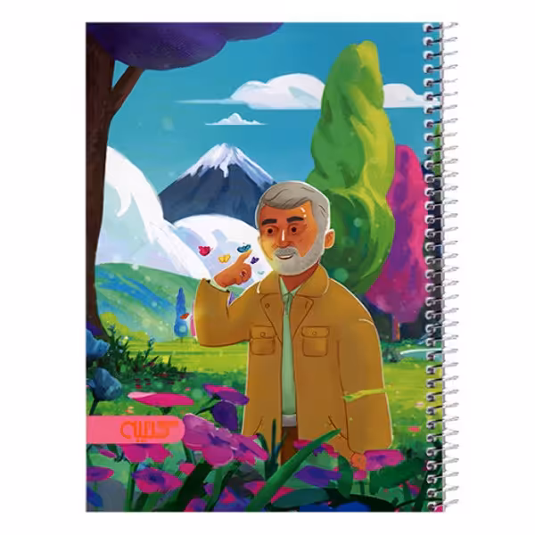 دفتر ۱۰۰ برگ فنری طرح حاج قاسم سلیمانی