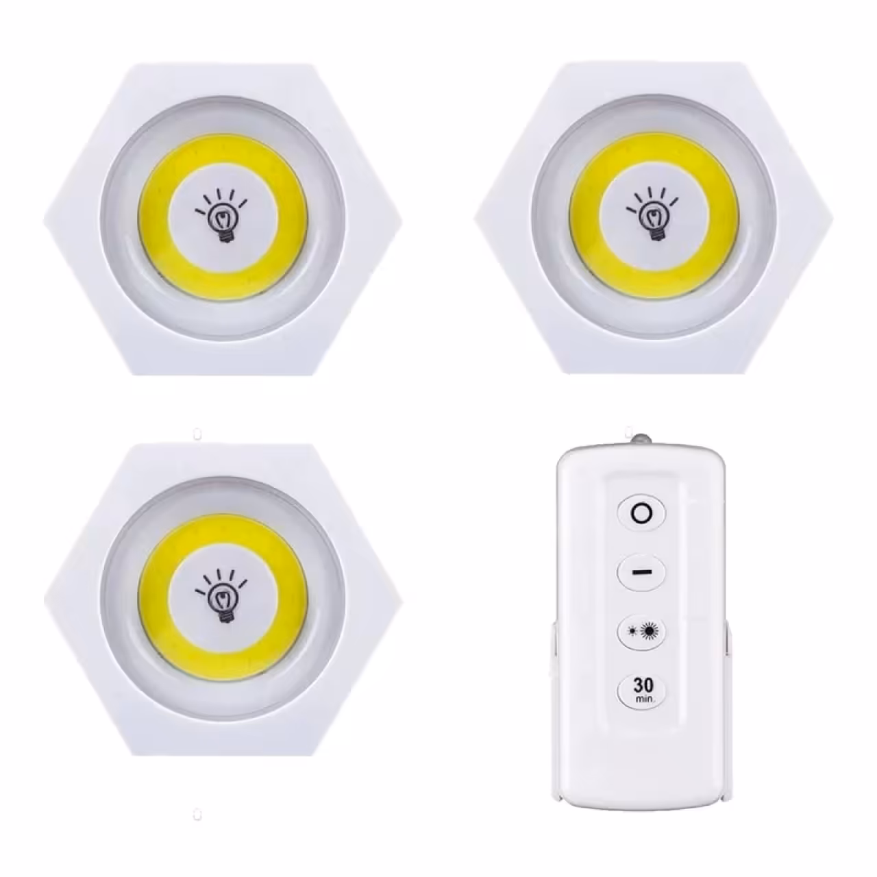 چراغ اضطراری مدل 3in1 مجموعه 3 عددی مدل 6 ضلعی