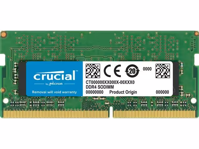 رم کروشیال لپتاپی 16 گیگ DDR4 باس 2666  SoDimmCrucial DDR4 2666MHz Singlel Channel Laptop RAM -16GB