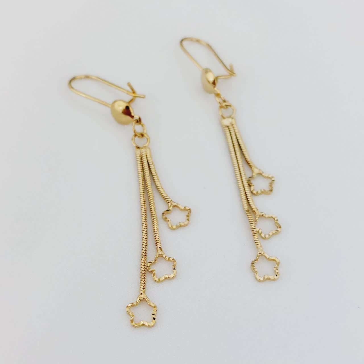 گوشواره آویز کد10746طرح طلا.آبکاری طلا.ضد حساسیت.رنگ ثابت