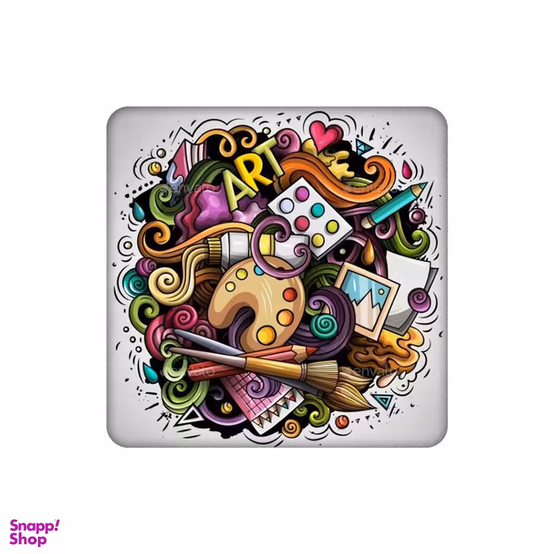 زیر لیوانی طرح هنر نقاشی کد 0301799