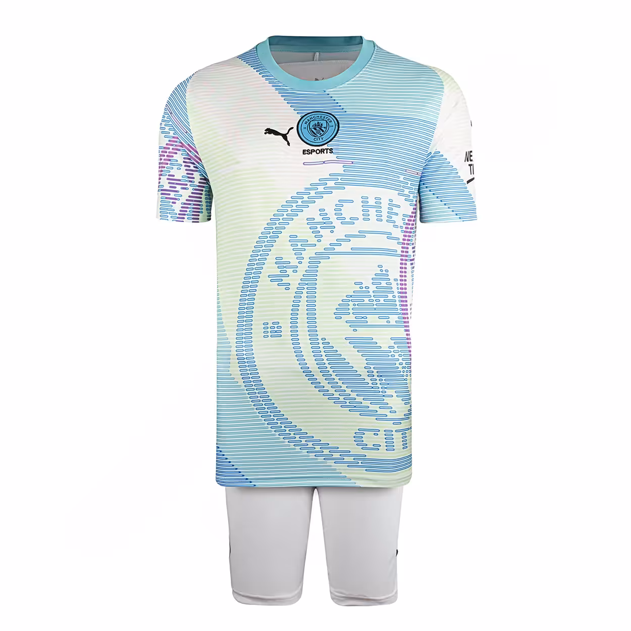 ست پیراهن شورت فوتبال هواداری منچسترسیتی  پوما 23-2022 AKS | چند رنگ