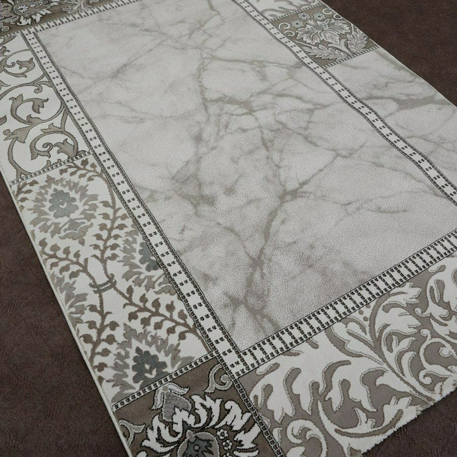 فرش  طرح مدرن طوسی 500 شانه تراکم 1000، 1/5 × 1