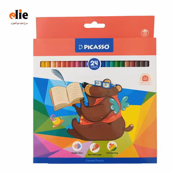 مداد رنگی 24 رنگ پیکاسو طرح موش