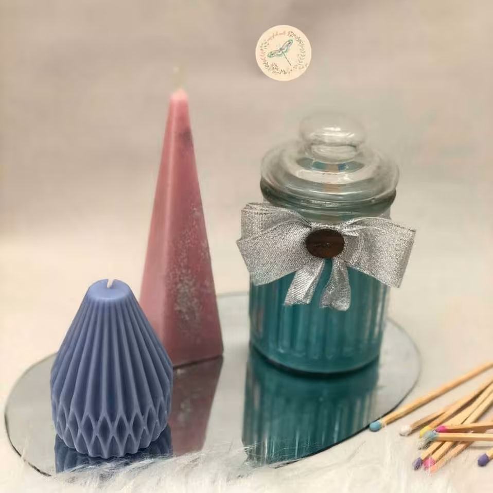 ست شمع بانکه و خمره ای  (سفارشی)