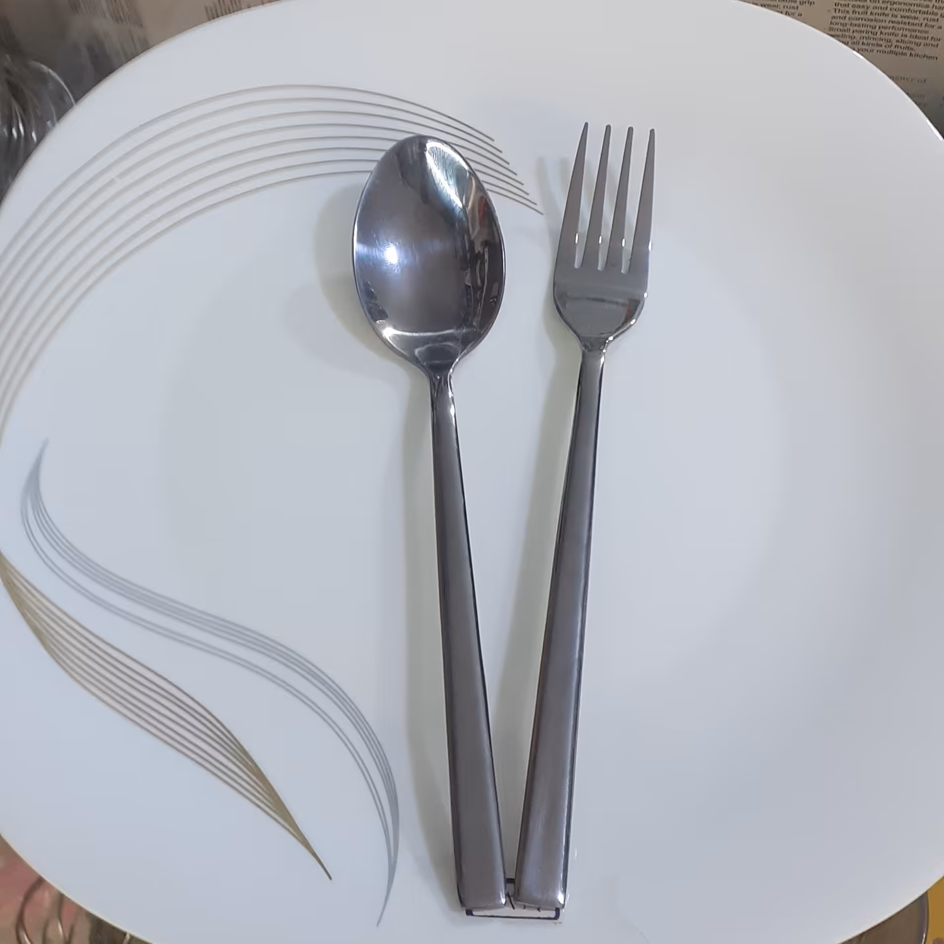 قاشق چنگال استیل امپریال-قاشق چنگال ساده(هتلی)