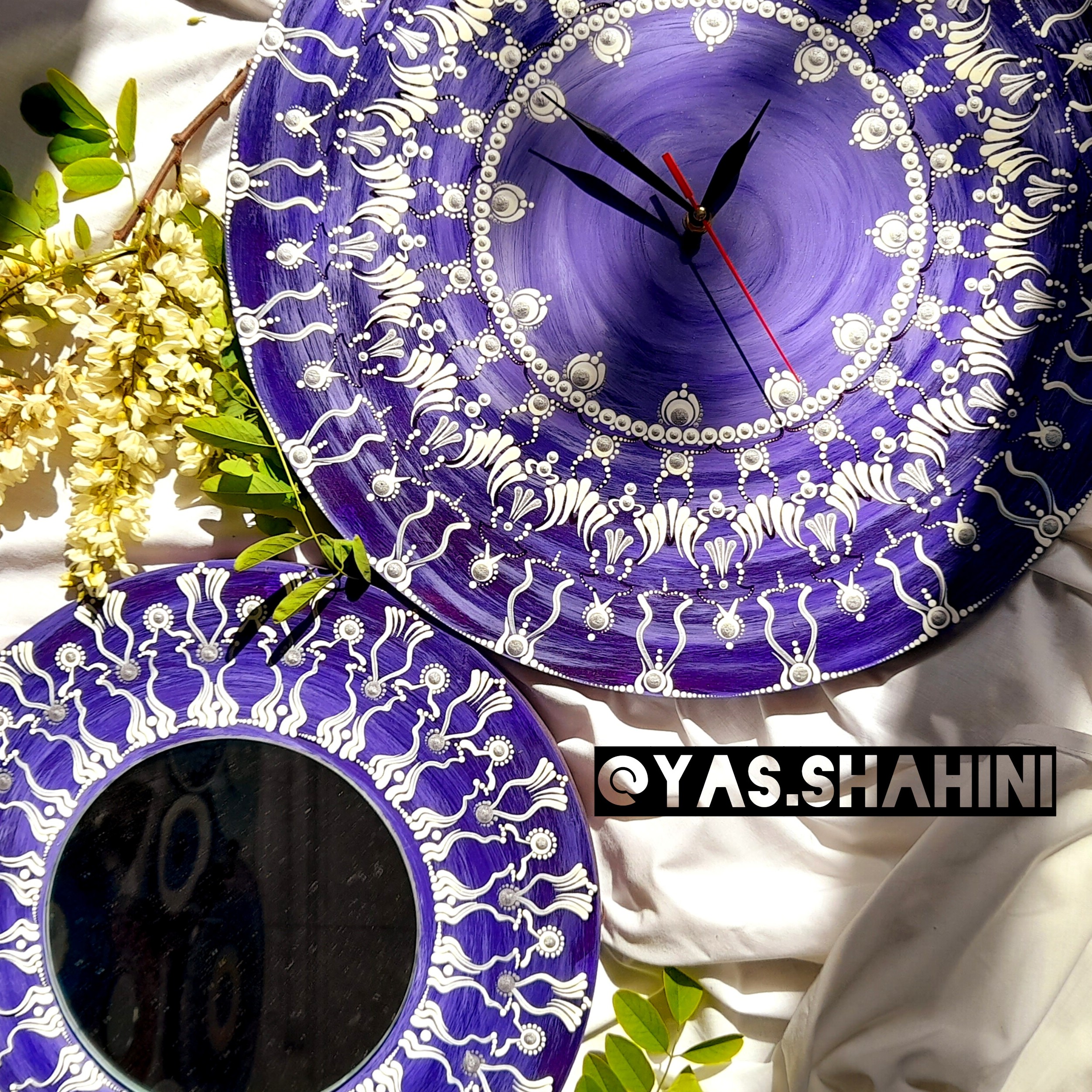 ساعت دیواری و آینه ست
