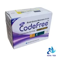 نوار تست قندخون کدفری Codefree بسته 25×2 عددی