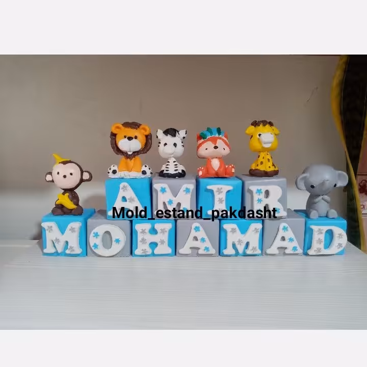 مکعب اسم ساخته شده با پودرسنگ هنری ترک قابل شستشو 