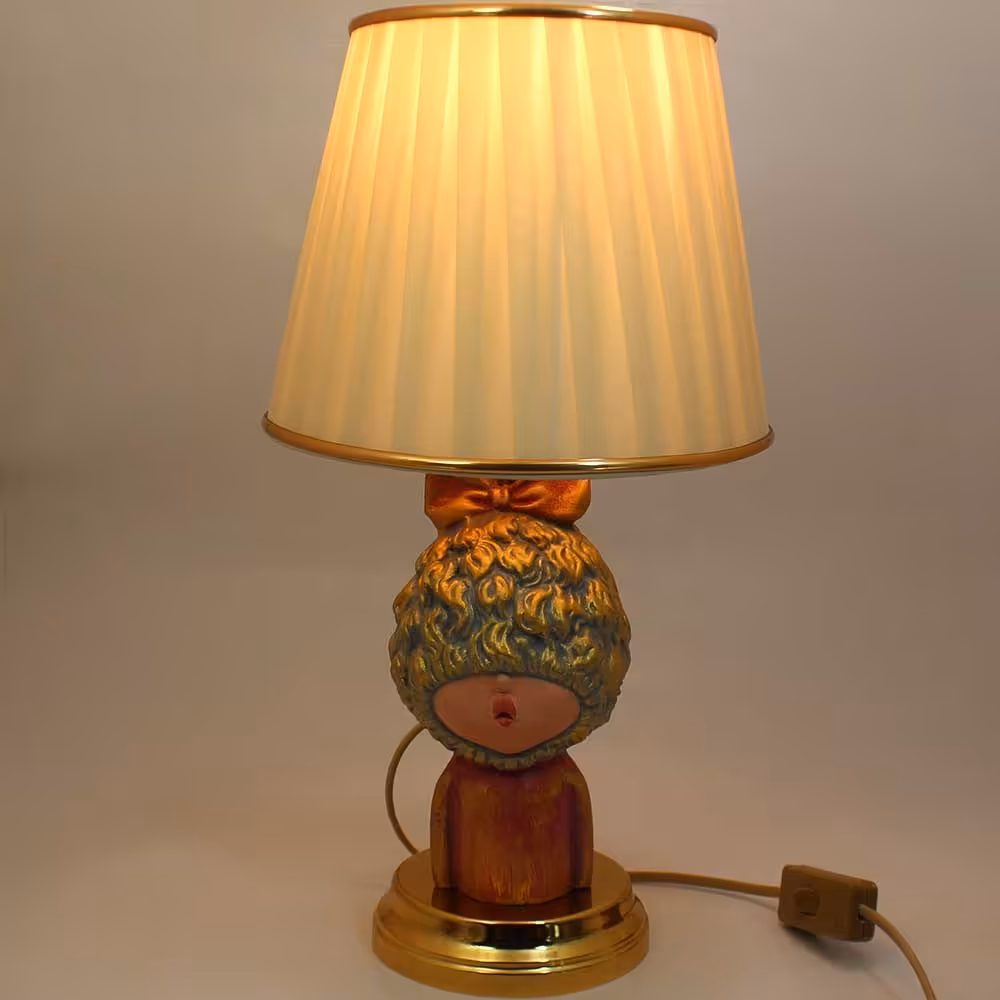  آباژور ( چراغ خواب ) کودک مدل دختر روبان به سر