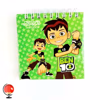 دفترچه 80 برگ سیمی آونگ جلد سخت طرح بن تن  کد 2599