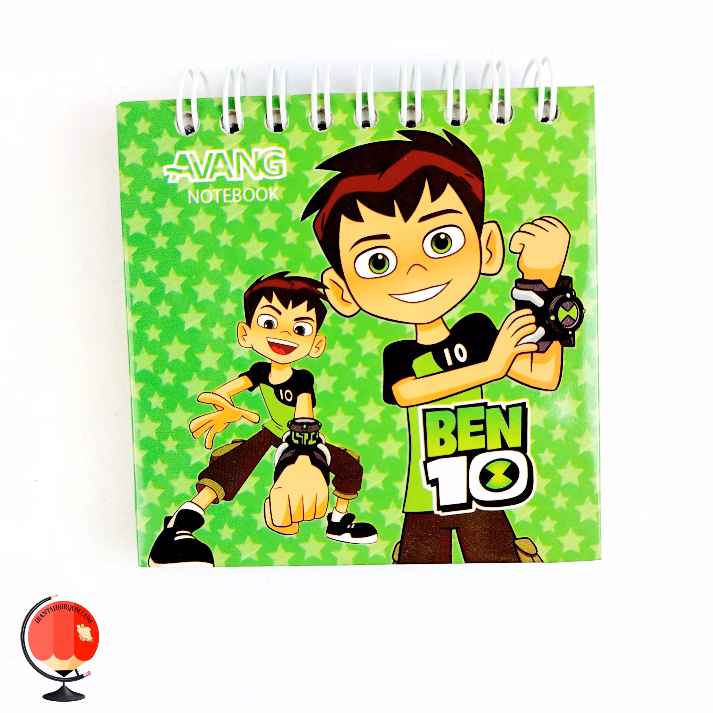 دفترچه 80 برگ سیمی آونگ جلد سخت طرح بن تن  کد 2599