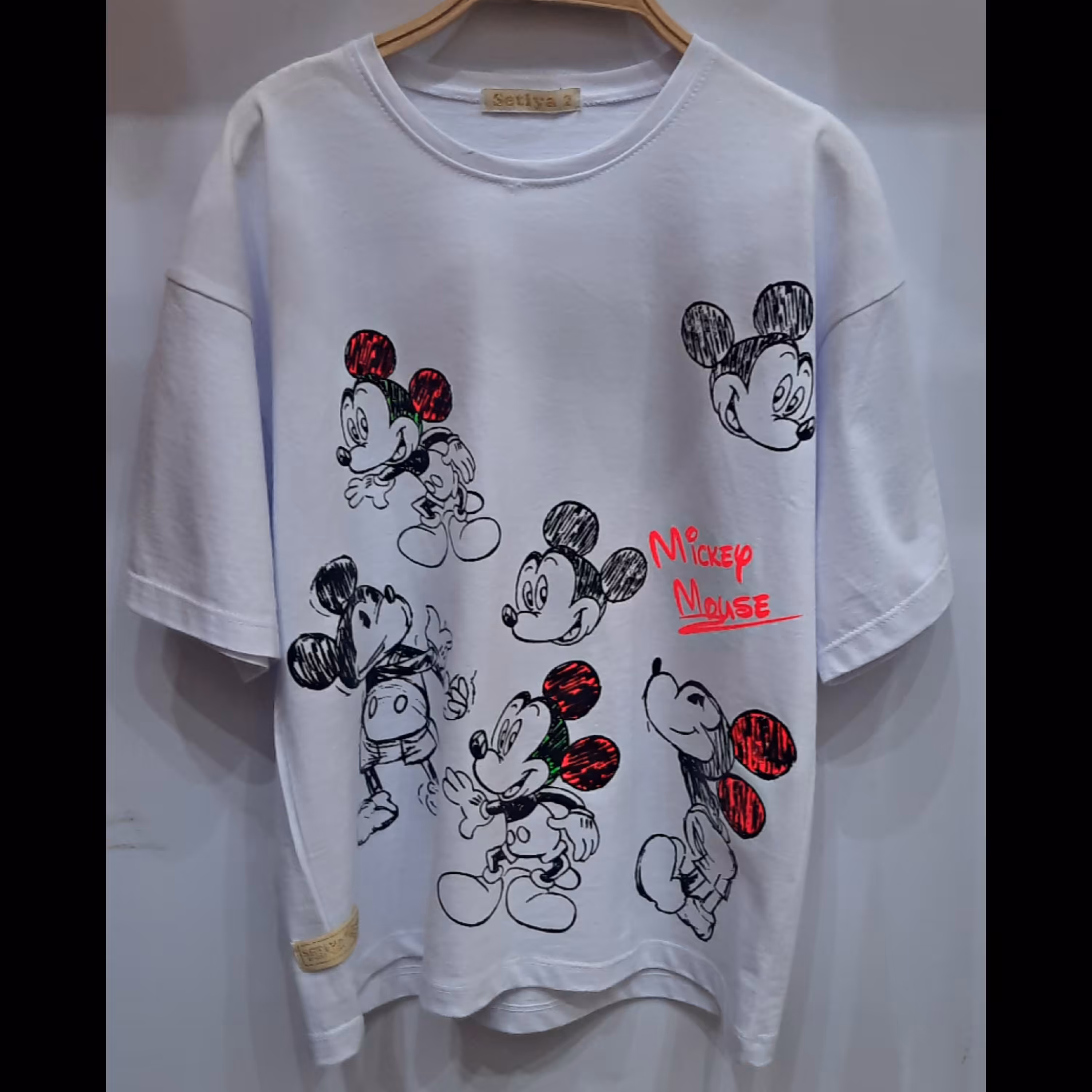 تیشرت وارداتی میکی موس بلک لایت