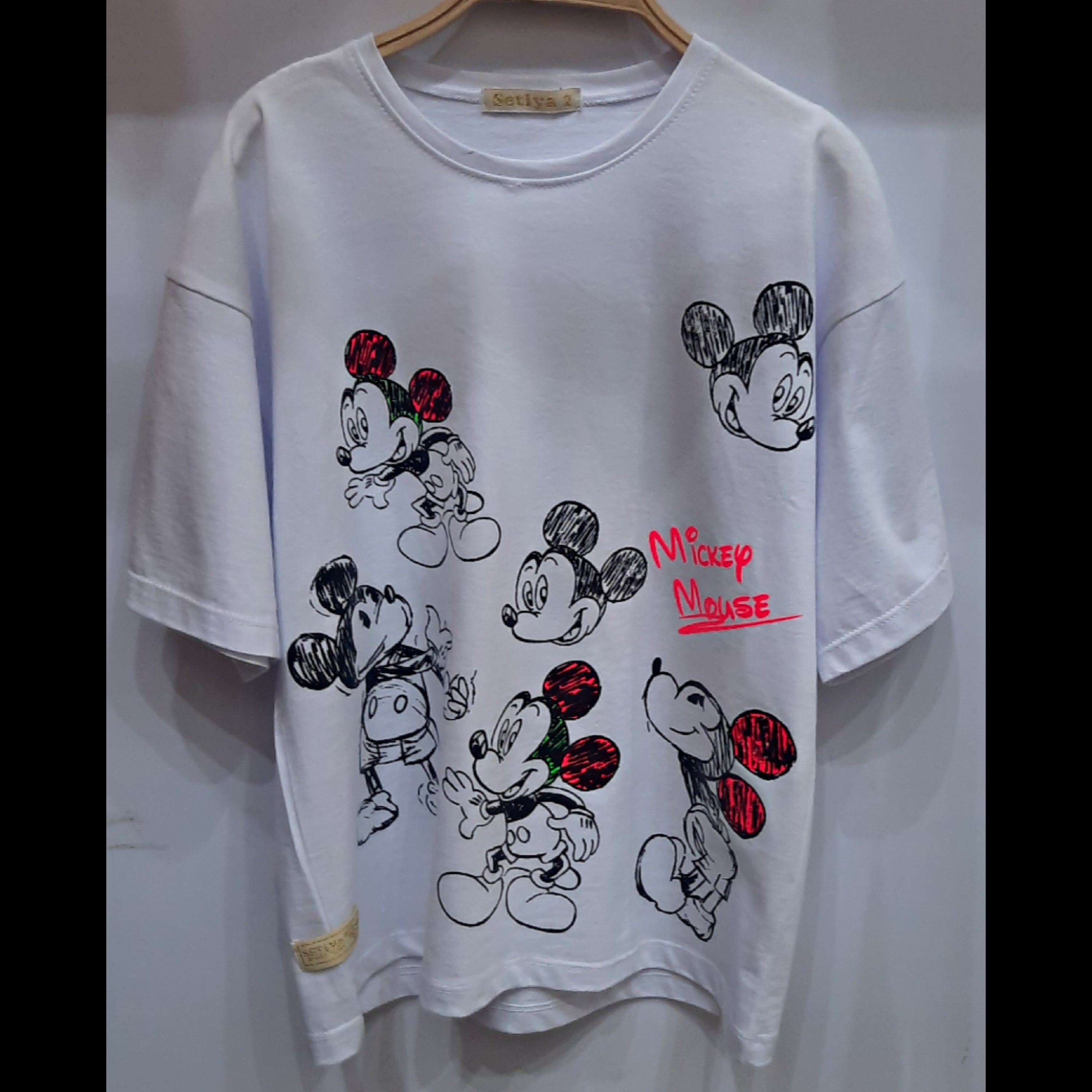 تیشرت وارداتی میکی موس بلک لایت