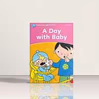 Dolphin Readers Starter A Day with Baby | کتاب داستان زبان اصلی دلفین ریدرز استارتر یک روز با نوزاد | خرید کتاب زبان | خرید لوازم التحریر | چی کتاب | بالاترین تخفیف و ارسال رایگان