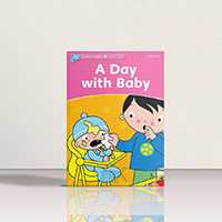 Dolphin Readers Starter A Day with Baby | کتاب داستان زبان اصلی دلفین ریدرز استارتر یک روز با نوزاد | خرید کتاب زبان | خرید لوازم التحریر | چی کتاب | بالاترین تخفیف و ارسال رایگان