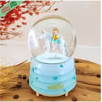 گوی موزیکال پمپی طرح دختر اسب سوار 