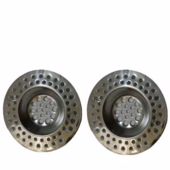 صافی سینک ظرفشویی استیل داخل سینکی و روشویی و  جنس استیل اصل   مناسب برای همه سینک های ظرفشویی  تمیز کردن راحت و بدون در