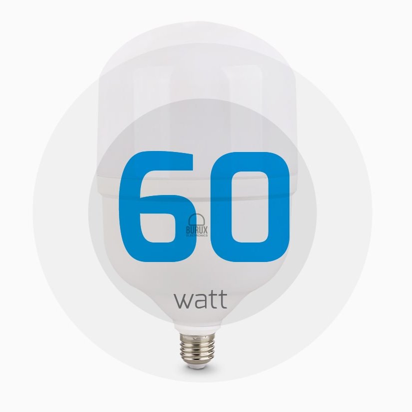 لامپ 60وات استوانه آفتابی  بروکس یکسال گارانتی