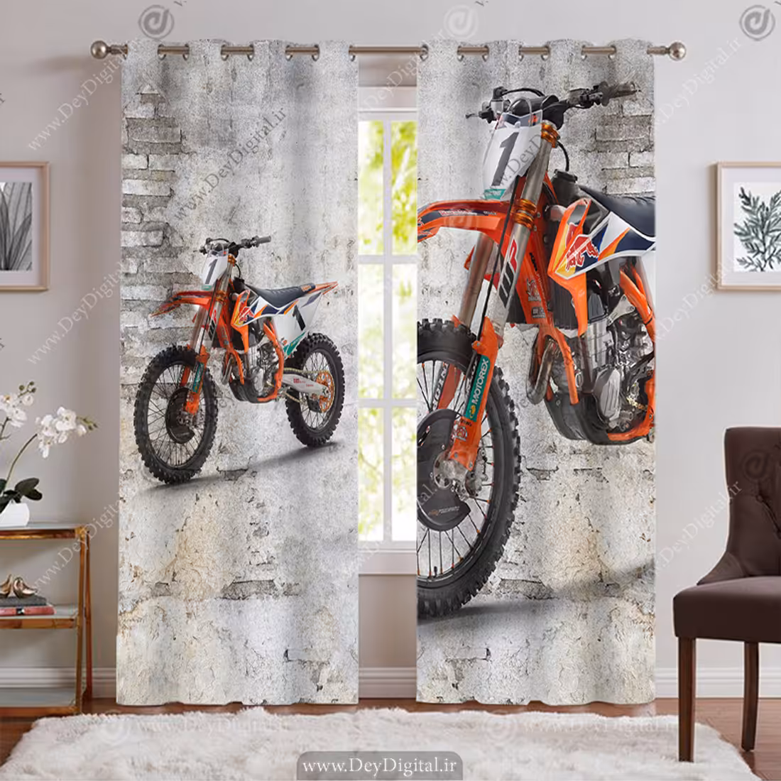 پرده پانچی موتورکراس نارنجی BA-9210