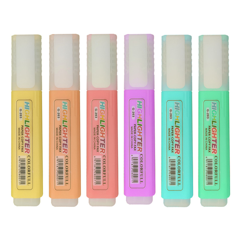 ماژیک علامت گذار کد G-203 بسته 6 عددی